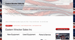 Desktop Screenshot of easternwrecker.com