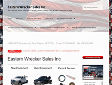 Tablet Screenshot of easternwrecker.com
